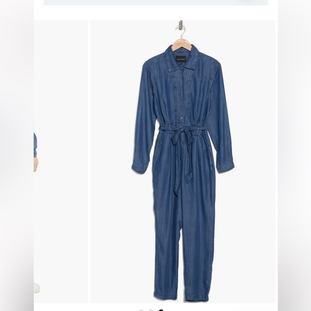 Nordstrom Blue Denim Jumpsuit - Picture 2 of 4